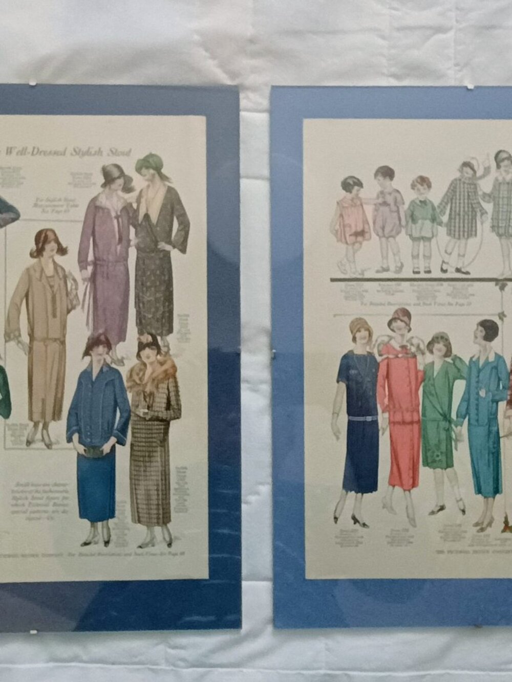 EEUC VINTAGE PATTERNS WALL ART 1924 SEWING ROOM COLORFUL